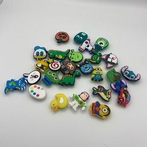 27 Colorful Cartoon Character Shoe Charms Set